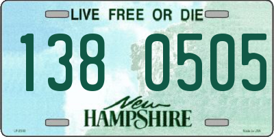 NH license plate 1380505