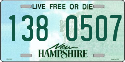 NH license plate 1380507