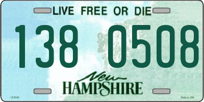NH license plate 1380508