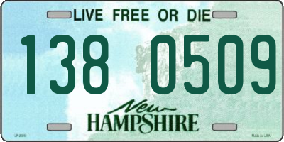 NH license plate 1380509