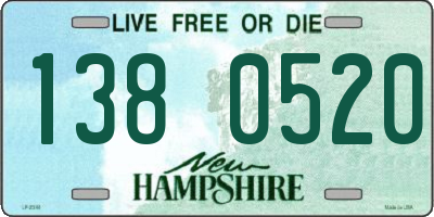NH license plate 1380520