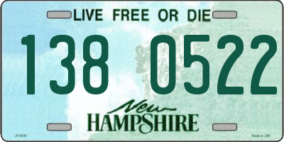 NH license plate 1380522