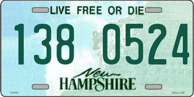 NH license plate 1380524