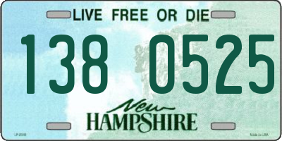 NH license plate 1380525