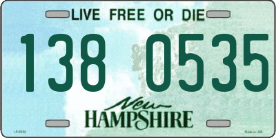 NH license plate 1380535