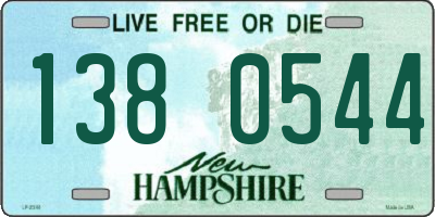 NH license plate 1380544