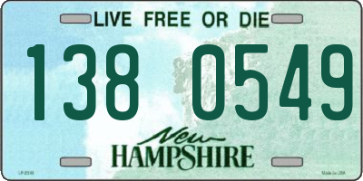NH license plate 1380549
