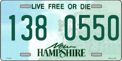 NH license plate 1380550
