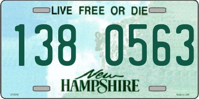 NH license plate 1380563