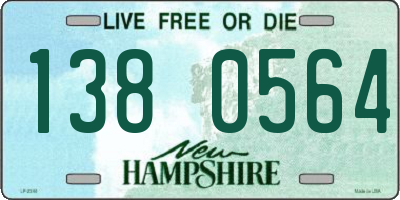 NH license plate 1380564