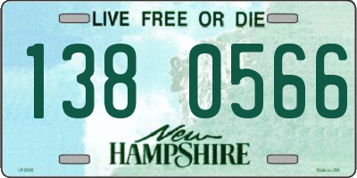 NH license plate 1380566