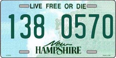 NH license plate 1380570