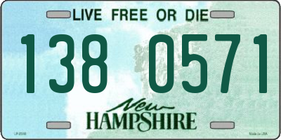NH license plate 1380571