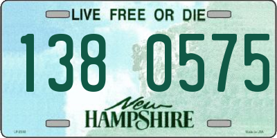 NH license plate 1380575