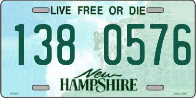 NH license plate 1380576