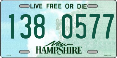 NH license plate 1380577