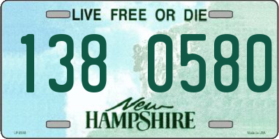 NH license plate 1380580