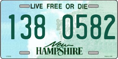 NH license plate 1380582
