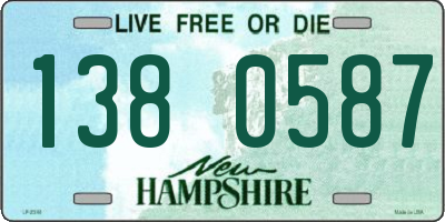 NH license plate 1380587