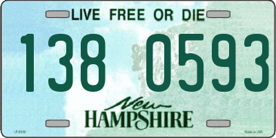 NH license plate 1380593