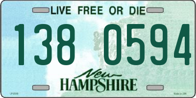 NH license plate 1380594