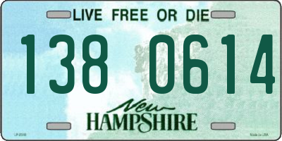 NH license plate 1380614