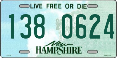 NH license plate 1380624