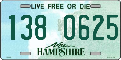 NH license plate 1380625
