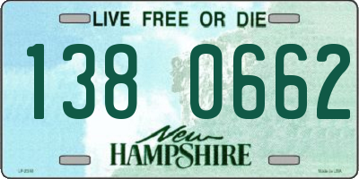 NH license plate 1380662
