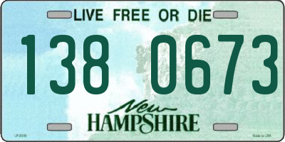 NH license plate 1380673