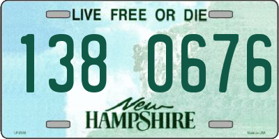 NH license plate 1380676