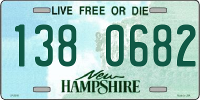 NH license plate 1380682