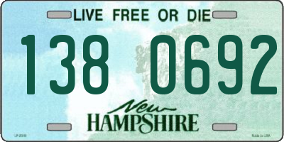 NH license plate 1380692