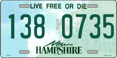 NH license plate 1380735