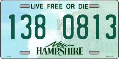 NH license plate 1380813