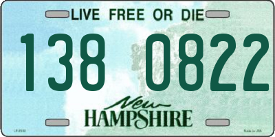 NH license plate 1380822
