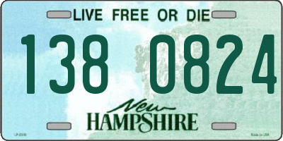 NH license plate 1380824