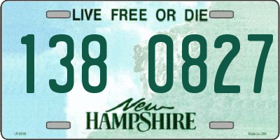 NH license plate 1380827