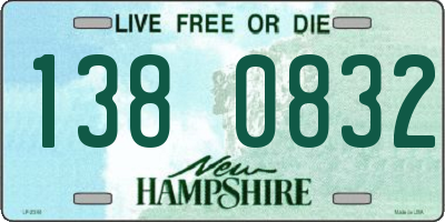 NH license plate 1380832