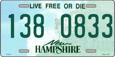 NH license plate 1380833