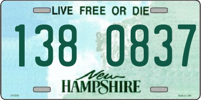 NH license plate 1380837