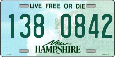 NH license plate 1380842