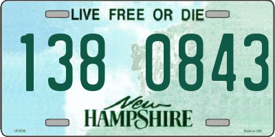 NH license plate 1380843