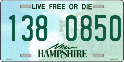 NH license plate 1380850
