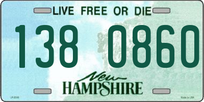 NH license plate 1380860