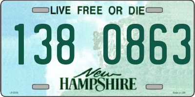 NH license plate 1380863