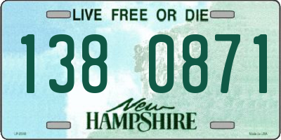 NH license plate 1380871