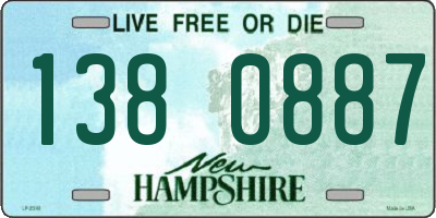 NH license plate 1380887