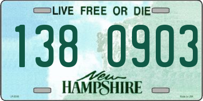 NH license plate 1380903