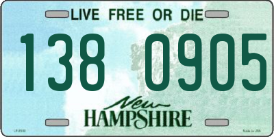 NH license plate 1380905
